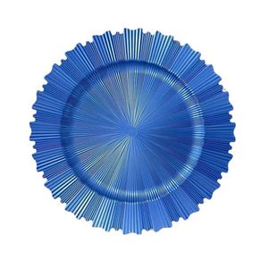Grande assiette à fruits transparente en plastique avec des paillettes dorées, décoration pour hôtels, mariages et fêtes, MOQ 50 pièces, artisanat de peinture au pistolet pour le commerce extérieur - Product Image 2