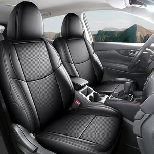 Housses de siège en cuir haut de gamme sur mesure pour Nissan <span class=keywords><strong>Qashqai</strong></span> J10 J11 Dualis Rogue Sport 5 places, couverture complète, ajustement parfait - Product Image 3