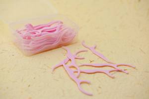 Nuovo Design rosa stuzzicadenti con materiale Anti-batteri filo interdentale usa e getta per efficace cura orale conveniente scatola - Product Image 2