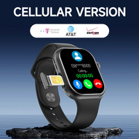 Reloj Inteligente con Red 5G, Tarjeta SIM, GPS, Llamadas, Monitor de Ritmo Cardíaco, Pantalla HD, Correa de Silicona Líquida, Brújula