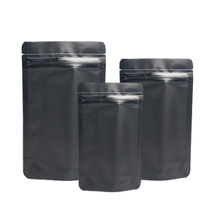 Gói màu đen mờ có thể khóa lại đứng lên túi nhôm lá bao bì khóa zip túi doypack Mylar lưu trữ túi thực phẩm - Product Image 1