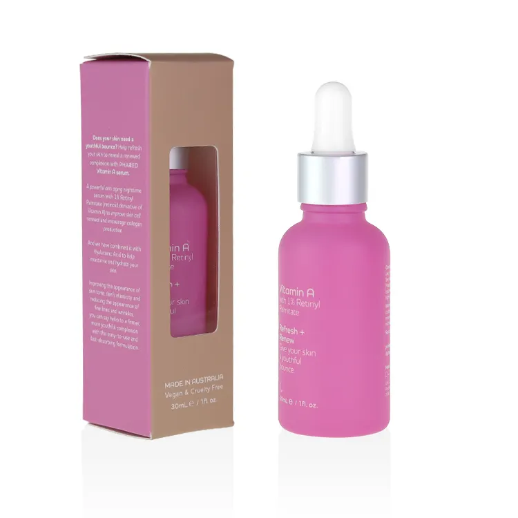 Kleurrijke Matte Frosted Roze Blauw Groen Paars Glazen Flessen Met Druppelaar Fancy Serum Fles 15Ml 30Ml 50Ml etherische Olie Fles