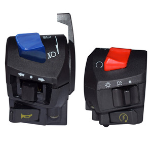 ชุดสวิตช์มอเตอร์ไซค์ Motorola FXD125 CG125 ชุดควบคุมแฮนด์พร้อมไฟหน้า แตร ไฟเลี้ยว สวิตช์กุญแจ สวิตช์ตัดไฟ - Product Image 3