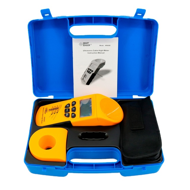 AR600E Ultrasonic Cable Height Meter Measuring Range( Height 3-23m Plane 3-15m) Cable Size(0-23CM)