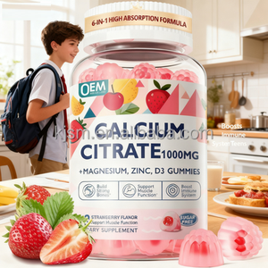 Gomitas de Citrato de Calcio Veganas OEM con <span class=keywords><strong>Magnesio</strong></span>, Vitamina D3, Zinc, <span class=keywords><strong>B6</strong></span> <span class=keywords><strong>y</strong></span> <span class=keywords><strong>Potasio</strong></span> para la Salud Ósea <span class=keywords><strong>y</strong></span> Muscular - Product Image 2