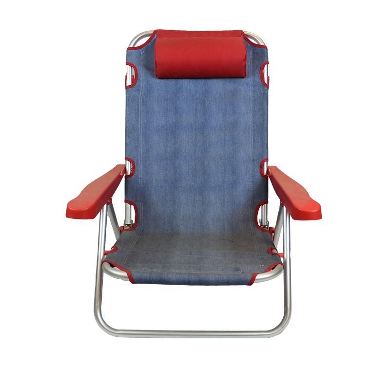 Low Seat Promotional Custom Aluminum Ultralight Portable Foldable Beach Camping Chair