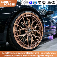 Jantes forgées GUDE personnalisées en bronze antique 16 17 18 19 20 21 22 23 24 pouces pour BMW G30 G20 F30 et Audi Rs3 Rs6 Rs8