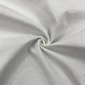 Fabbricazione di tessuto tinta unita in cotone 100% bianco traspirante per cappotto