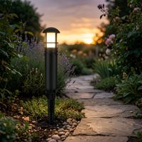Lampadaire LED en matériau PC, IP65, anti-corrosion, pour éclairage extérieur de passerelles et cours