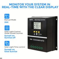 Contrôleur de charge solaire MPPT 100A 12V 24V 36V 48V pour panneaux photovoltaïques et batteries au lithium – Régulateur intelligent