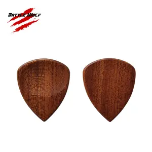2,4-2,8mm 100% Holz Fabrik preis Hochwertige leere Großhandel Holz gitarren Picks Support Custom