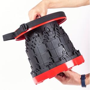 Tabouret télescopique pliable en plastique avec coussins, escabeau portable pour sac à dos - Product Image 2