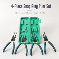 Circlip Pliers Set Internal External Snap Ring Pliers Straight Bent Jaw Retaining Ring Tool for Auto Repair