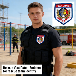 Patch brodé thermocollant personnalisable Plan du <span class=keywords><strong>Var</strong></span> pour pompiers, vente en gros, pour uniformes, équipements et accessoires DIY - Product Image 2