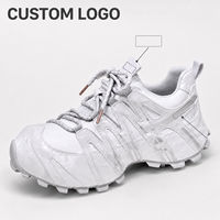 Chaussures décontractées à lacets épais pour femmes, baskets de marche à empeigne superposée, service OEM ODM de personnalisation de la couleur et de l'emballage, toutes saisons