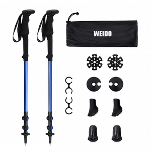 Bâtons <span class=keywords><strong>de</strong></span> trekking en fibre <span class=keywords><strong>de</strong></span> carbone réglables OEM ODM, légers, avec embout en tungstène EVA, 3 sections, bâtons <span class=keywords><strong>de</strong></span> <span class=keywords><strong>marche</strong></span> <span class=keywords><strong>nordique</strong></span> télescopiques pour la randonnée - Product Image 6