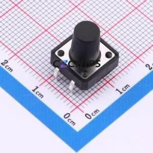 TS015-CBW1FH12.0 Tactile <b>Switch</b> Through hole-4P,12x12mm <b>Switch</b> Single Pole Single Throw Round Button 2.5N Through Hole - Product Image 1