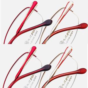 Monturas de Gafas de Titanio Puro al por Mayor para Mujer, Forma Ovalada 8750, Origen Danyang, Lentes de Resina - Product Image 1