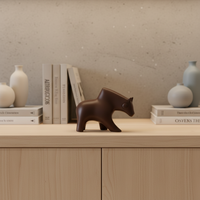 Figurines d'animaux en céramique contemporaines en forme d'ours - Taille et couleur personnalisables, décoration d'intérieur durable, meubles, artisanat fait main pour le bureau