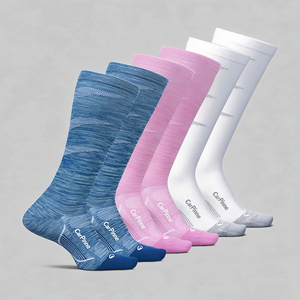 Chaussettes de compression haute performance personnalisées en gros, chaussettes de sport antibactériennes, respirantes et de récupération athlétique - Product Image 2