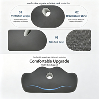Support ergonomique en mousse à mémoire de forme épaisse, respirant, creux et profilé, en forme de U pour le cou et le coccyx, personnalisable et lavable, vente en gros