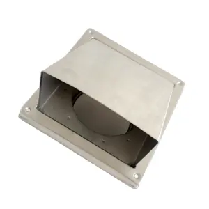 Custom Galvanized Steel Stainless Steel Roof Vent Cap with Removable Screen Roof Vent Kit Bath Ventilation Fans for Round Duct