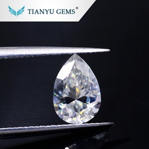 Tianyu Gems Def Vvs 3ct Lâche Moissanite Poire Moissanite Synthèse Diamant - Product Image 5