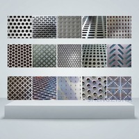 Tôle d'aluminium perforée pour grille de ventilation, cache-radiateur, plaque métallique perforée, panneau de ventilation, insert décoratif pour armoire