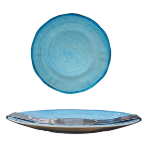 PLATO PLANO DE MELAMINA AZUL PEPPER DIAM. 28CM - Product Image 1