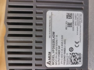 VFD022EL43W ซีรีส์ EL 2.2kW 380V สามเฟส PLC - Product Image 5