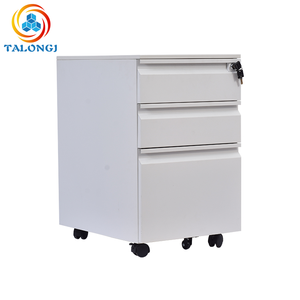 Wholesale 3-Drawer <b>Lockable</b> Metal Mobile Filing <b>Cabinet</b> with Wheels Commercial Office Under Desk <b>Storage</b> - Product Image 1