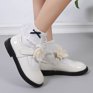 Zapatos de Cuero para Niña, Zapatos Negros de Princesa, Zapatos Escolares, Zapatos de Una Sola Pieza para Estudiantes - Product Image 2