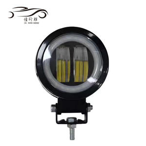 Luces antiniebla LED con DRL blanco brillante 6000K lámpara de trabajo LED REDONDA/cuadrada luces LED de coche 3 pulgadas <span class=keywords><strong>ojos</strong></span> de ángeles LED faro de motocicleta - Product Image 4