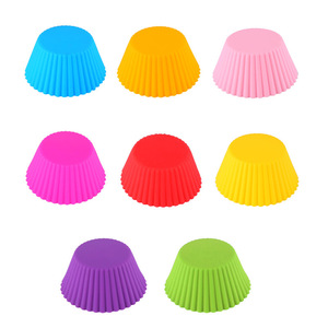 Xuanjun Food-Grade Round and <b>Square</b> Silicone Muffin Cupcake Molds Easy-Release Oven Safe Bulk Pack Egg Cup Baking Utensils - Product Image 5