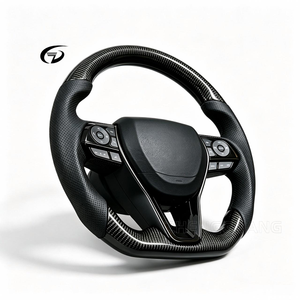 Volant de course sport en fibre de carbone véritable SYX personnalisé pour Toyota Corolla, LC300, LC200, Camry - Product Image 2