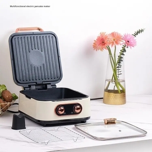 หม้อไฟฟ้าอเนกประสงค์ ทำแพนเค้ก หม้อไฟฟ้าแบบลึก ให้ความร้อนสองด้าน ปิ้งย่าง ทอด ใช้ในครัวเรือน - Product Image 4