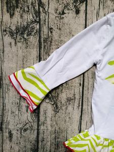 de las niñas de manga larga santa árbol imprimir vestidos de tutú y niñas rojo pantalones <span class=keywords><strong>2</strong></span> piezas conjunto - Product Image 4