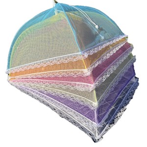 Food <b>Cover</b> <b>Table</b> <b>Cover</b> Foldable Polyester Washable Household Use Large Size - Product Image 5