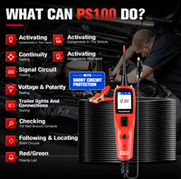 Outil de diagnostic du système électrique Autel PowerScan PS100, testeur de circuit automobile, sonde de puissance, outil de test de tension et de continuité pour voiture