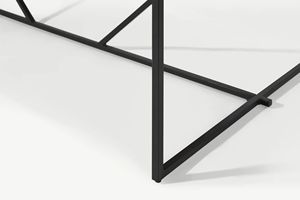 Table de salle à manger rectangulaire à cadre en métal desigjn moderne à meilleur <span class=keywords><strong>prix</strong></span> - Product Image 5