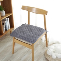 Coussin de chaise de bureau carré en coton teint fil par fil à carreaux, garnissage en fibre de polyester, vente en gros transfrontalière, stock disponible