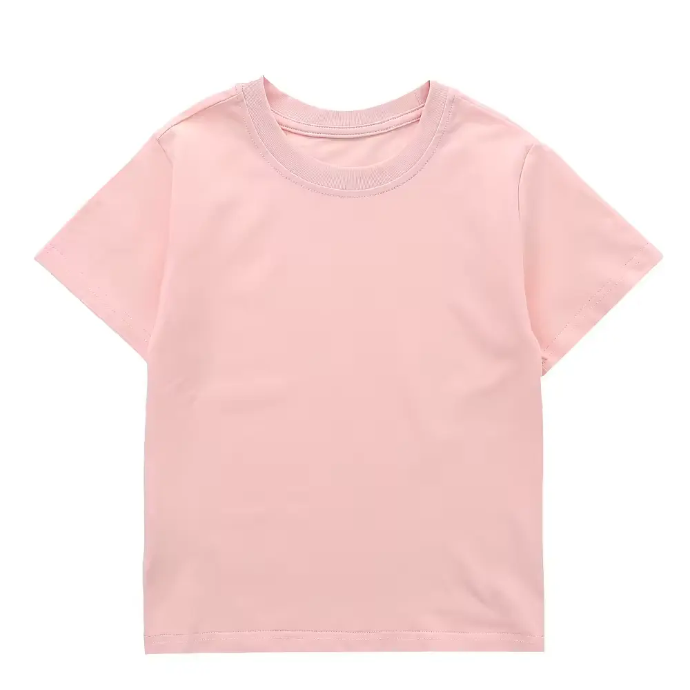 Hoge Kwaliteit Effen Baby T-Shirt 100% Katoen Lage Moq O Hals Kids T-Shirt Custom Kids Vrijetijdskleding T-Shirt