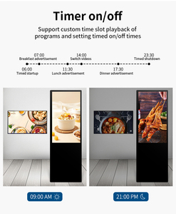Pantalla LCD de <span class=keywords><strong>32</strong></span>, 43 y 49 Pulgadas, Reproductor de Publicidad Digital con Soporte de Pie para Interiores, para Promoción en Pasillos de Centros Comerciales - Product Image 4