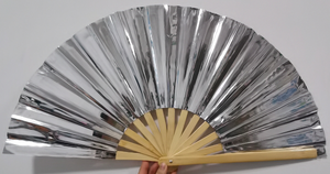 Abanico Plegable de Bambú y PVC Estilo Kung Fu - Product Image 5