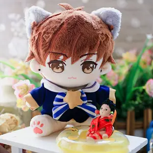 2023JunwoChina निर्माता कस्टम आलीशान नरम खिलौने बेबी लव गुड़िया भरवां toys10cm,20cm आलीशान प्रसिद्ध स्टार बैठे गुड़िया
