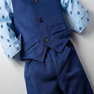 Conjunto de Ropa Otoño Invierno para Bebés Niños, Camisa de Manga Larga + Chaleco + Pantalón, Conjunto de Ropa para Niños - Product Image 4
