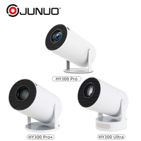Projecteur intelligent JUNUO HY300 PRO 4K HD, 200 lumens ANSI, mini projecteur portable, Hy320mini, Hy260pro, projecteur de cinéma maison