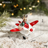 Pendentif arbre de noël suspendu père noël wapiti avion arbre de noël pendentifs suspendus ornements décorations de noël