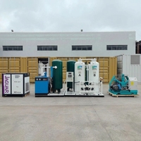 Générateur d'oxygène médical mobile conteneurisé PSA avec moteur PLC et roulement 220V pour déploiement rapide en hôpital de campagne