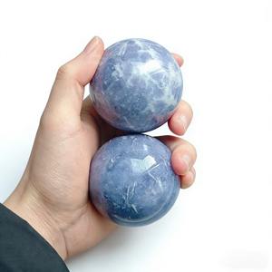 Esfera de Calcita Azul de Alta Calidad Tallada a Mano, Bola de Cuarzo de Cianita Natural para Sanación y Feng Shui, para Decoración - Product Image 3